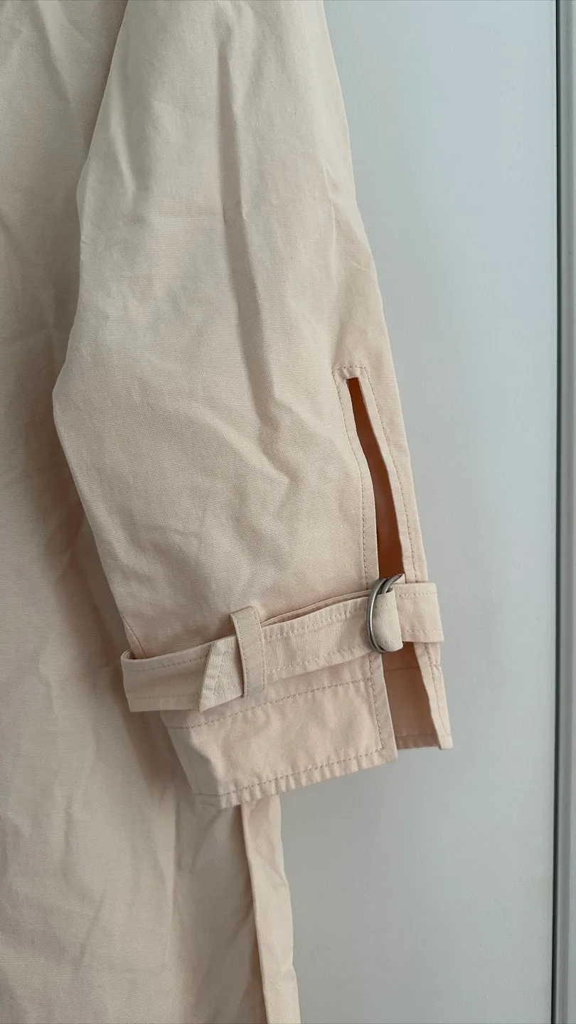 BASIC HOUSE Beige Trench Coat image indicator(4)
