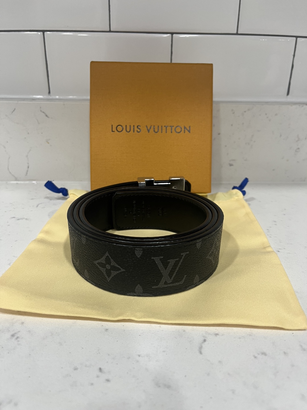 Louis Vuitton Monogram Eclipse Reversible Belt - photo 3