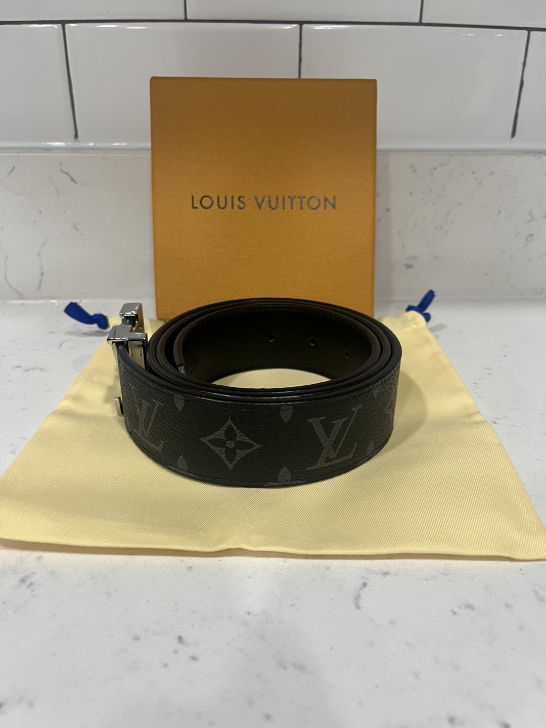 Louis Vuitton Monogram Eclipse Reversible Belt - photo 4