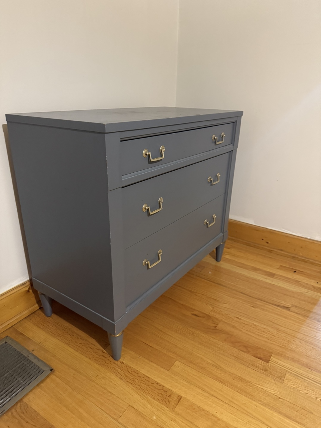 Gray Painted 3-Drawer Dresser - photo 2