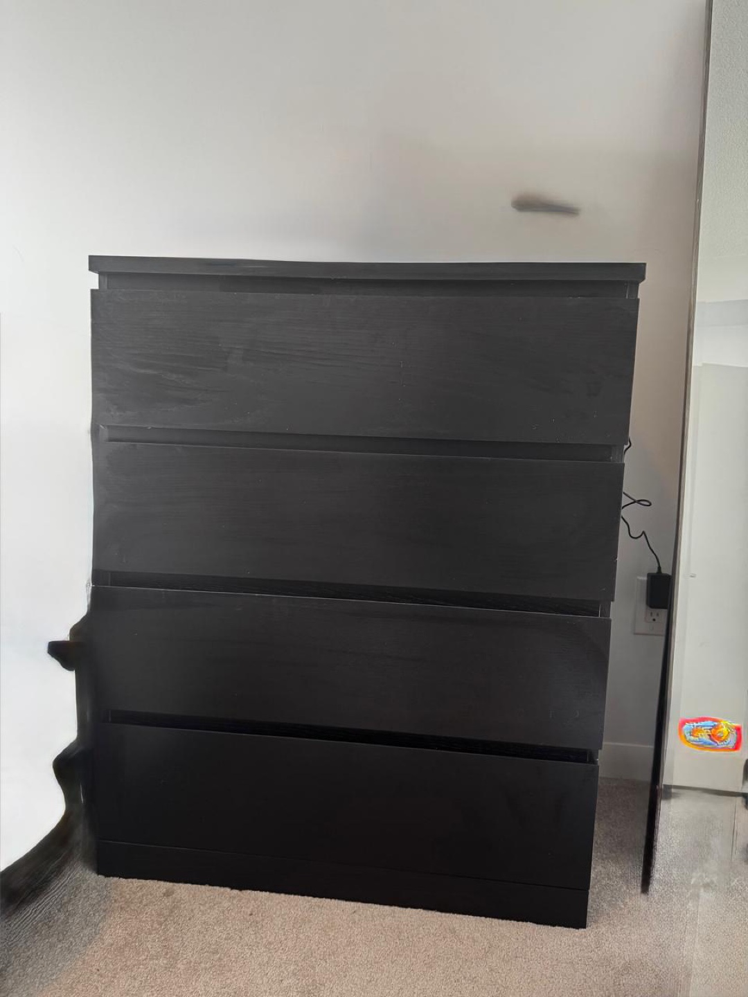 IKEA malm Black-Brown 4-Drawer Dresser