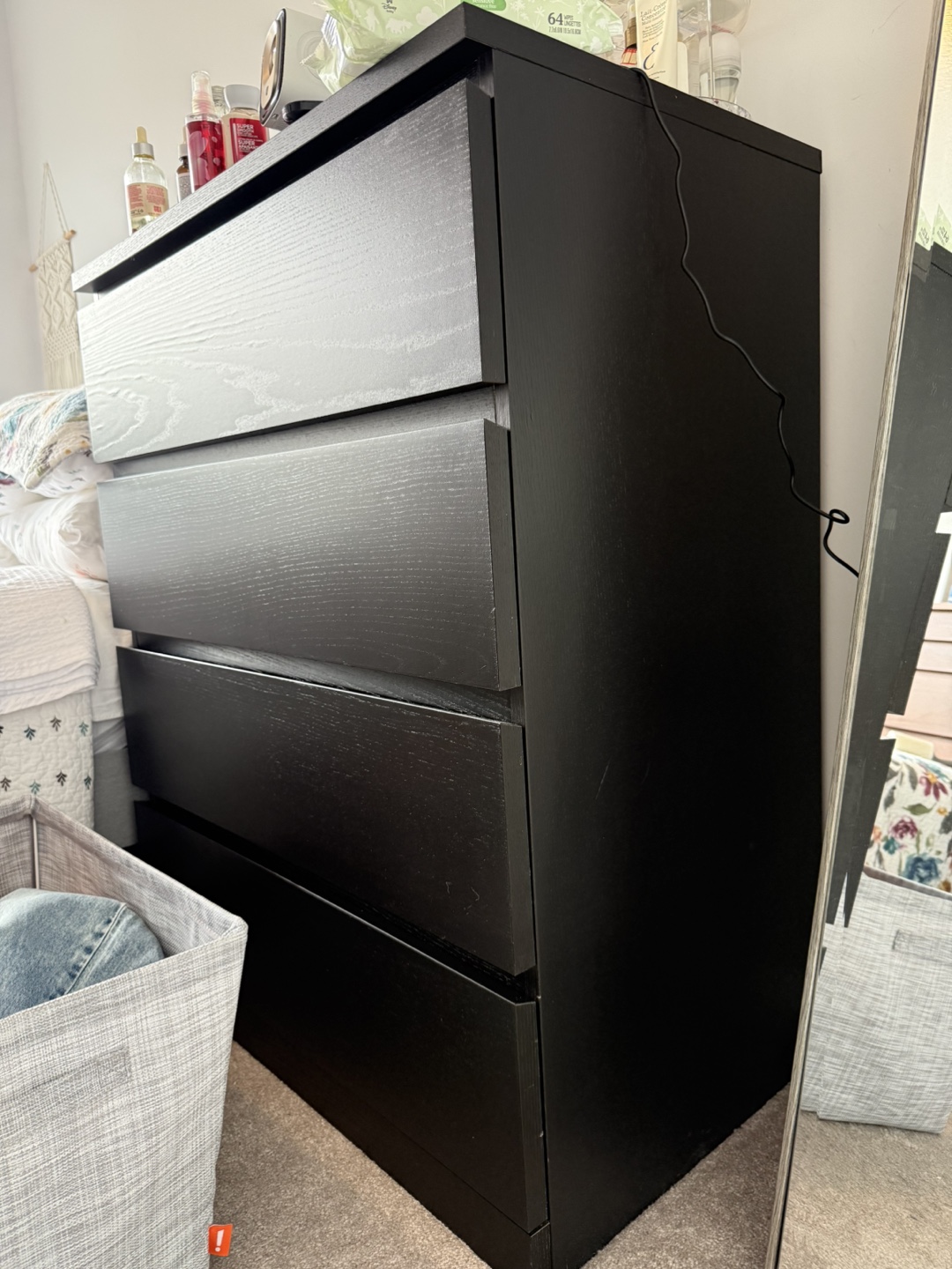 IKEA malm Black-Brown 4-Drawer Dresser - photo 3