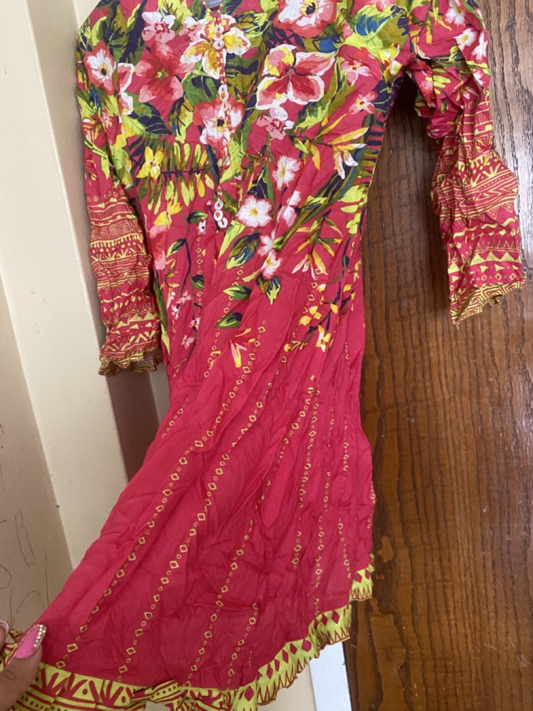 Floral Print Tunic Dress - photo 4