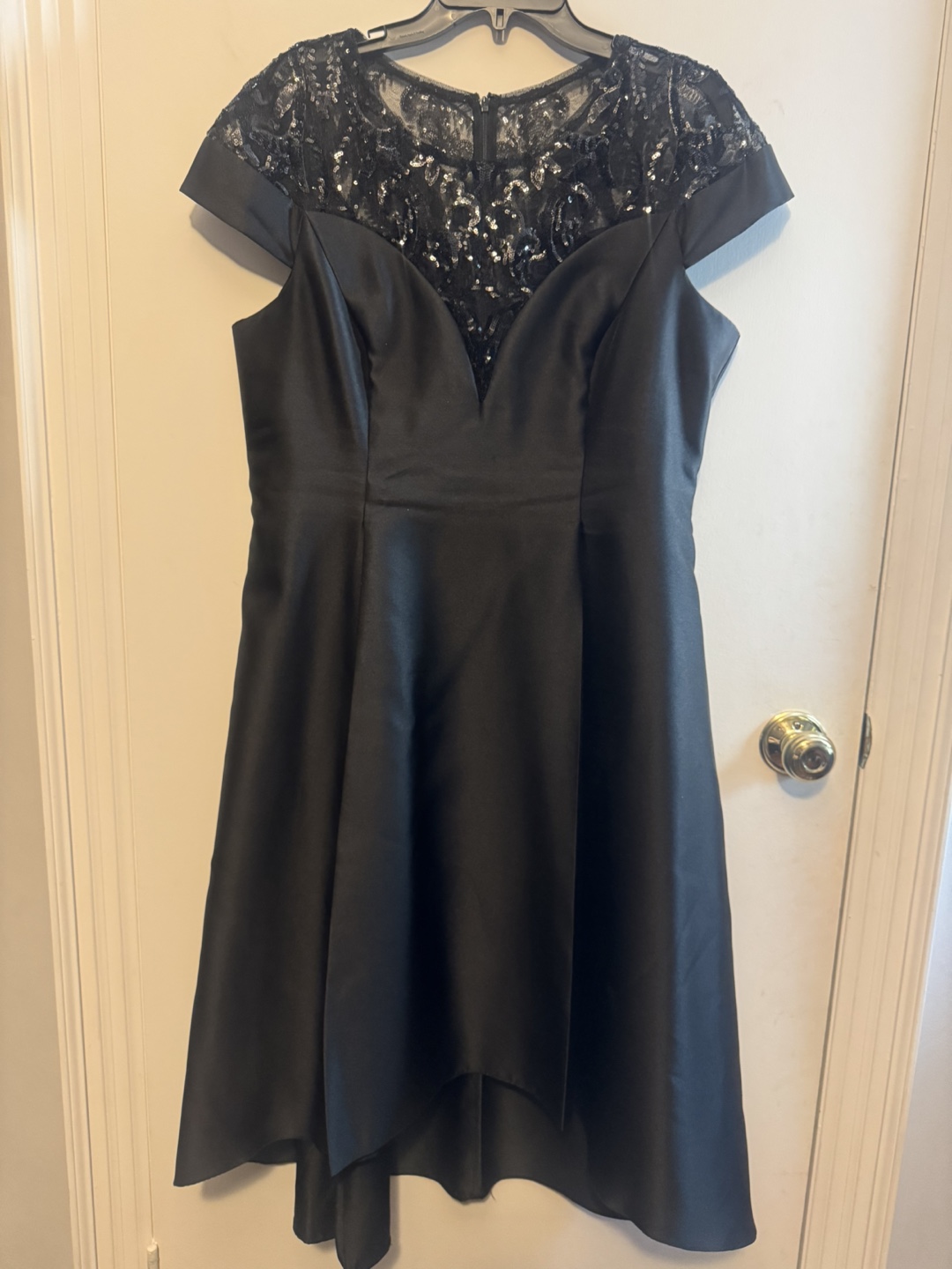 Adrianna Papell Black Dress - Size 14 - photo 4