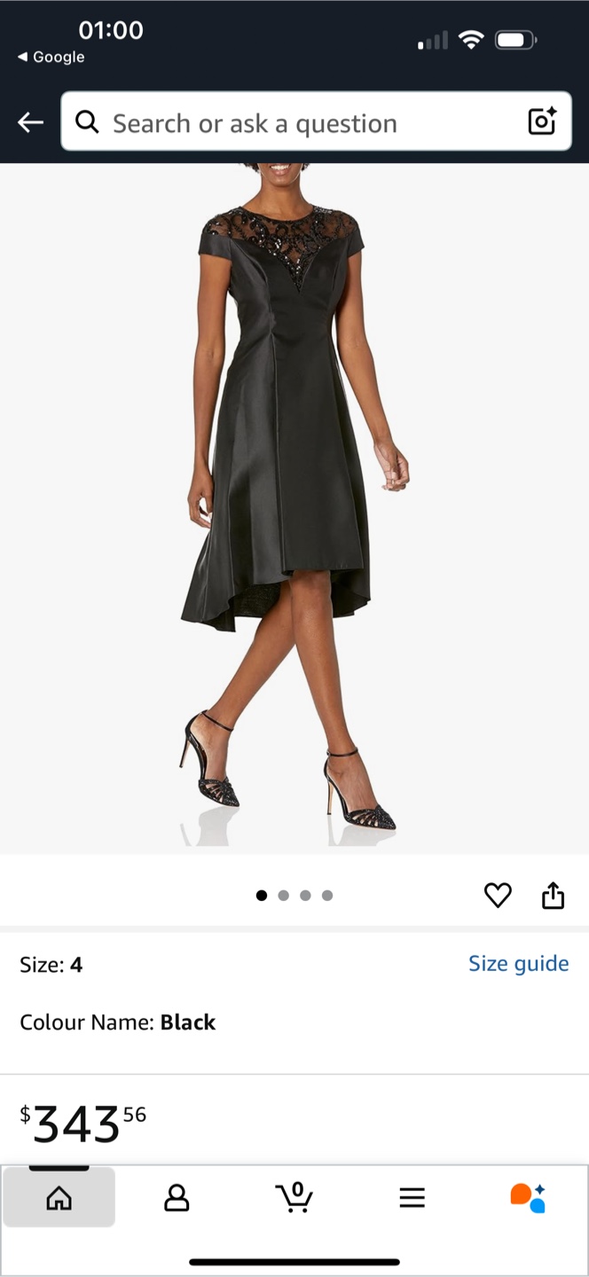 Adrianna Papell Black Dress - Size 14 - photo 5