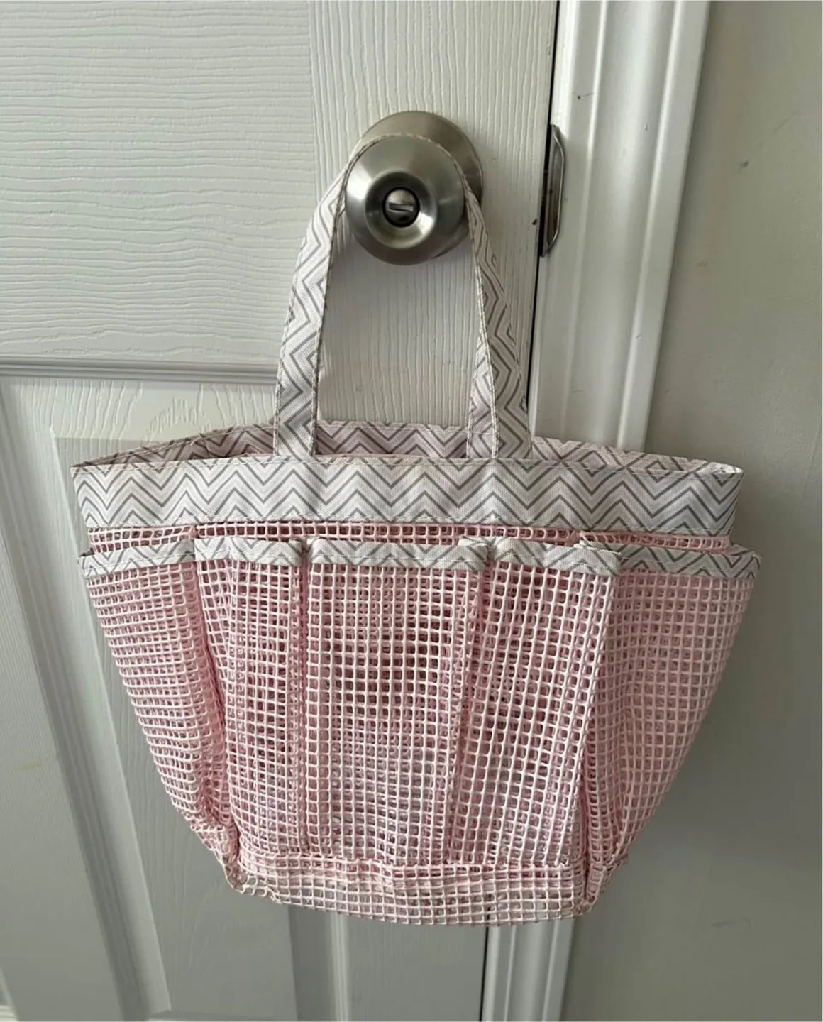 Pink Mesh Shower Tote Bag thumbnail