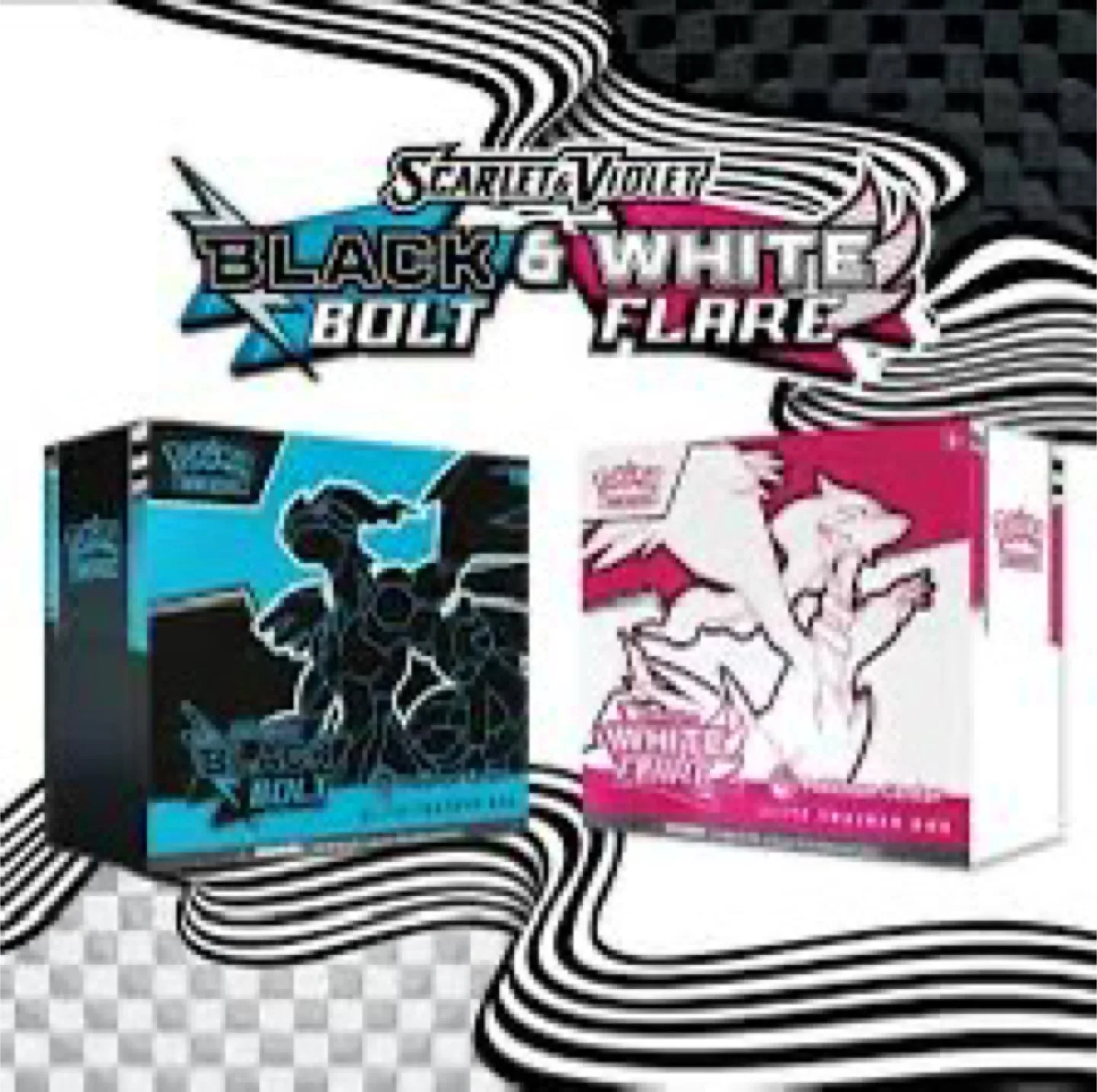 Scarlet & Violet Black Bolt & White Flare PC Stamped thumbnail