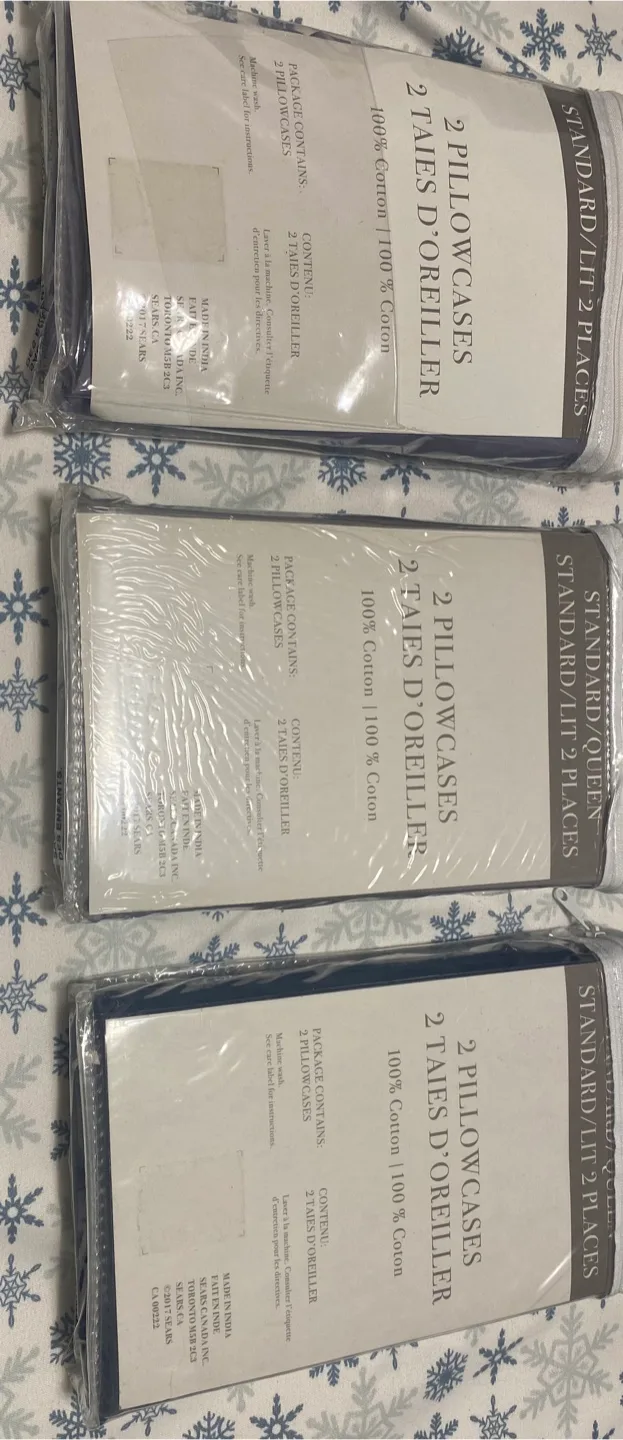 Standard Queen Pillowcases - Set of 2 each one $5 thumbnail