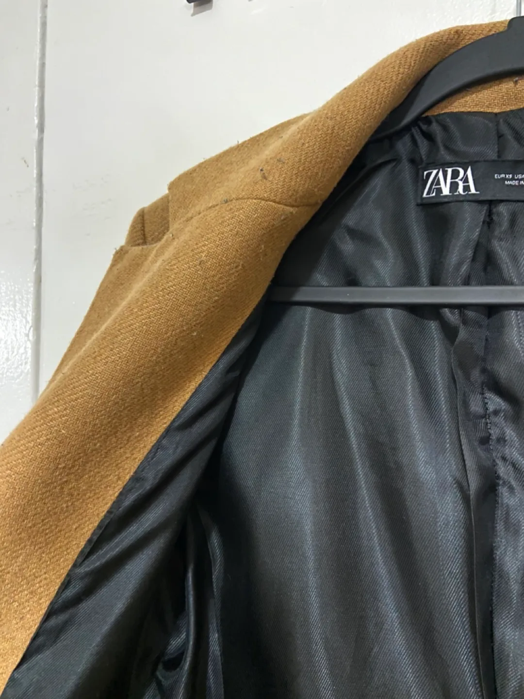 Zara Brown Coat - Size XS image indicator(3)