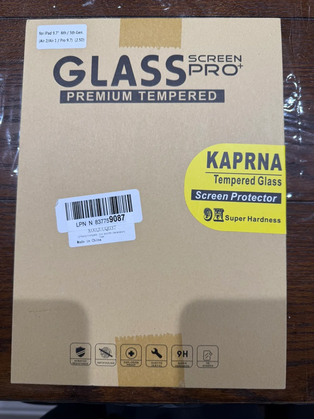 Tempered glass screen protector 9.7” thumbnail