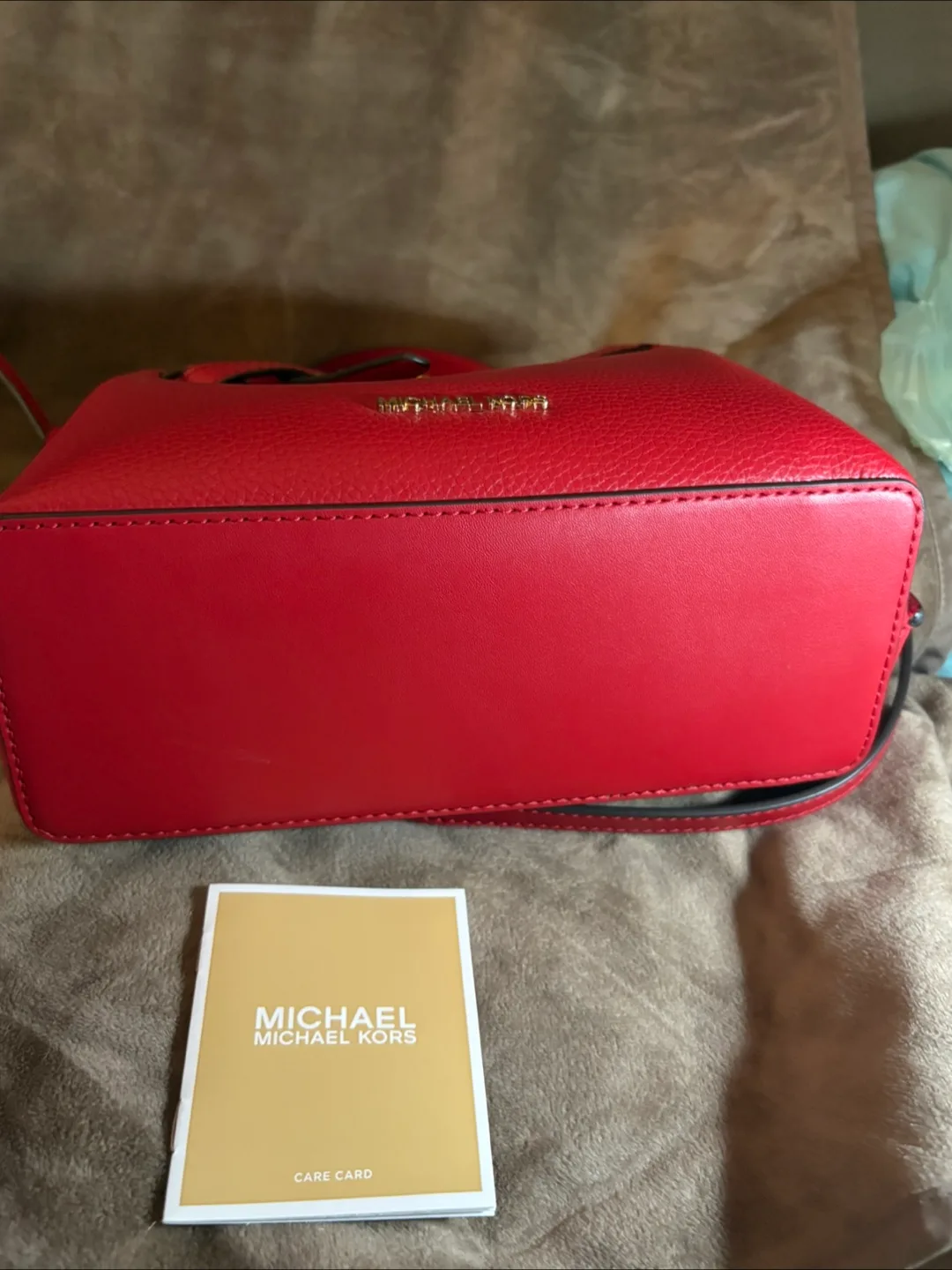 Michael Kors Red Leather Handbag image indicator(2)