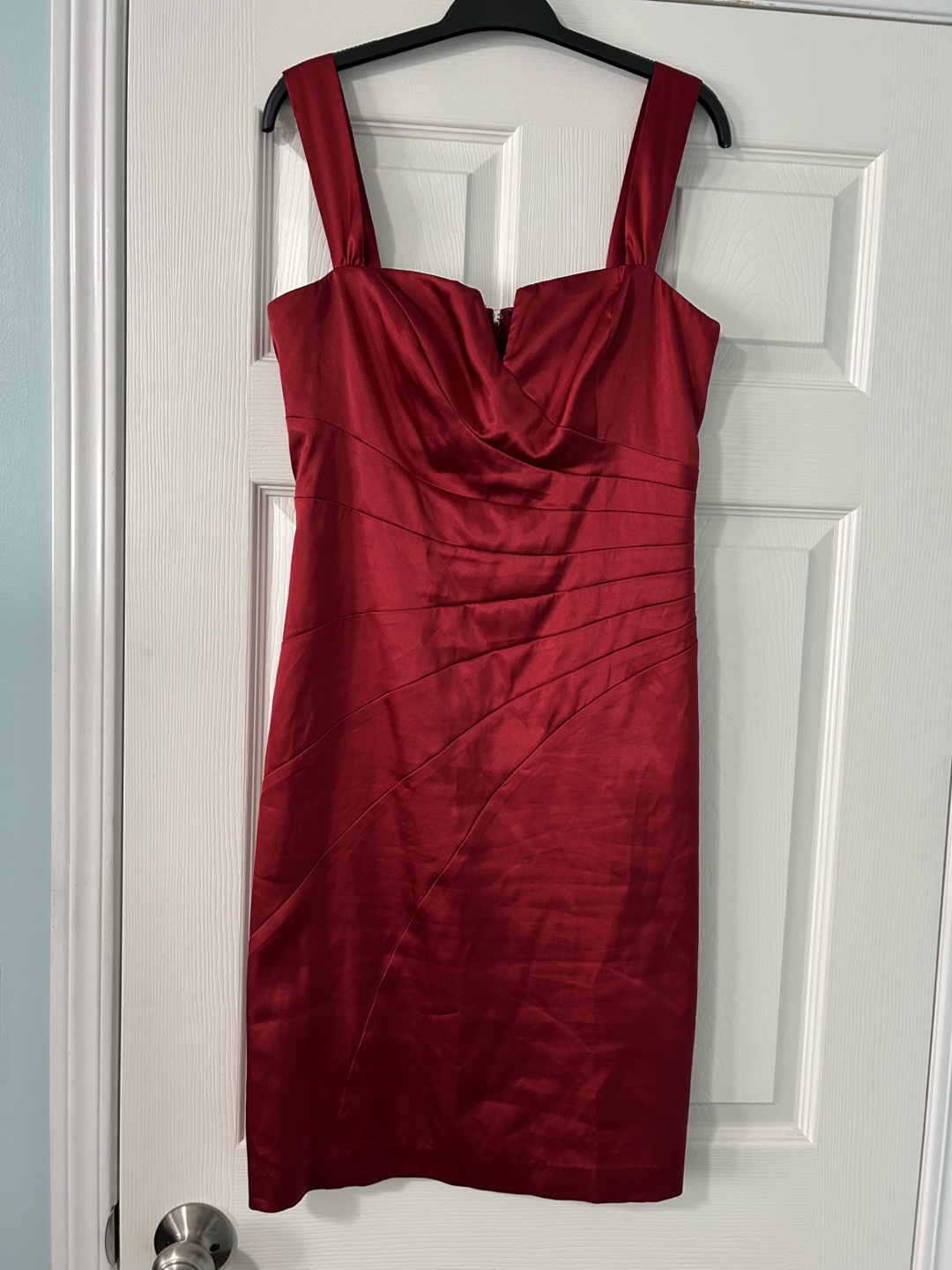 Red Satin Dress-size M