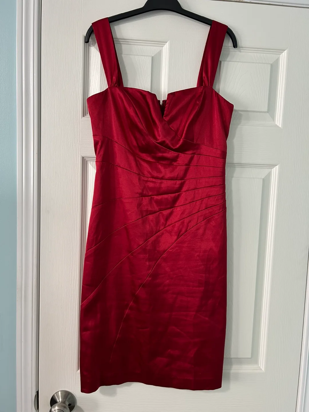 Red Satin Dress-size M thumbnail
