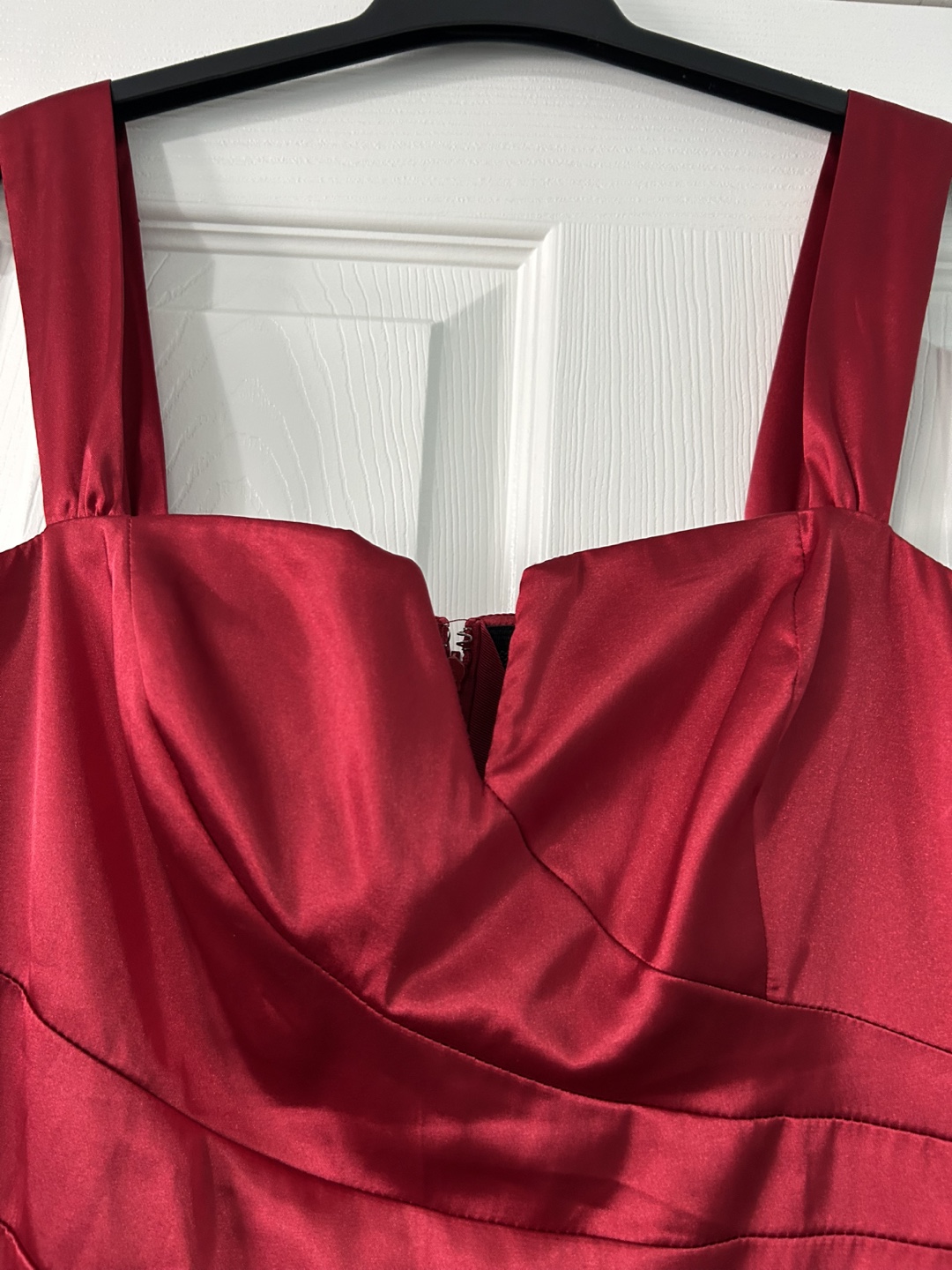 Red Satin Dress-size M - photo 3