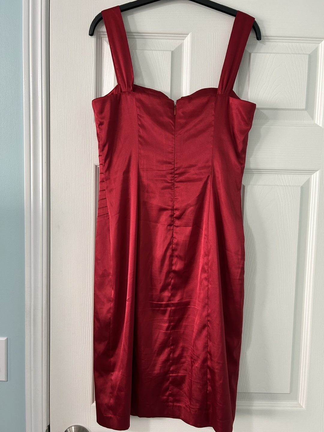 Red Satin Dress-size M - photo 4