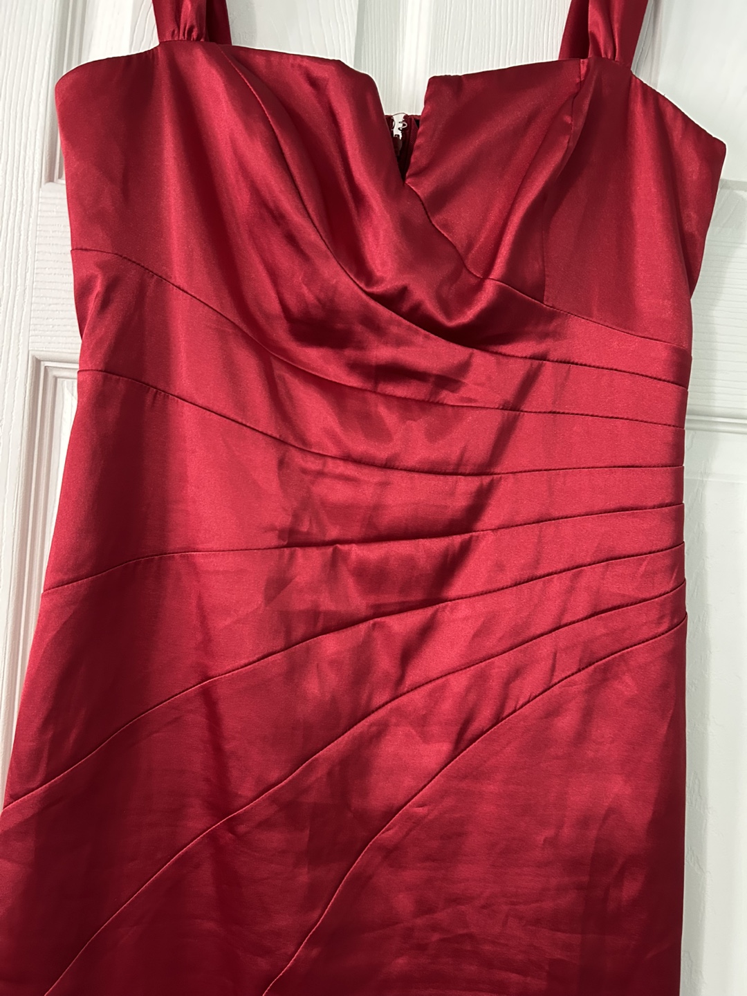 Red Satin Dress-size M - photo 2