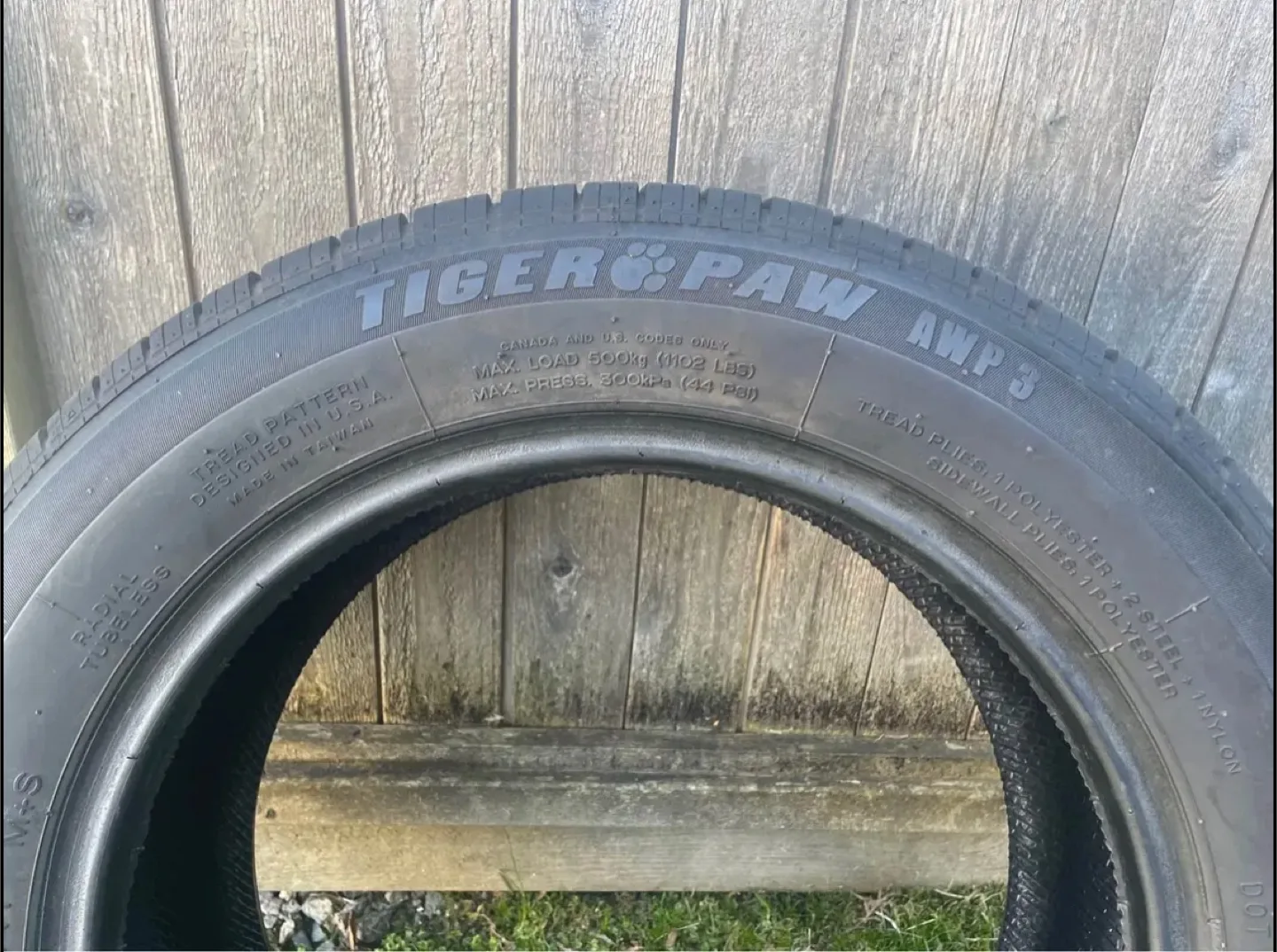 Almost new Tiger Paw Uniroyal Tires thumbnail