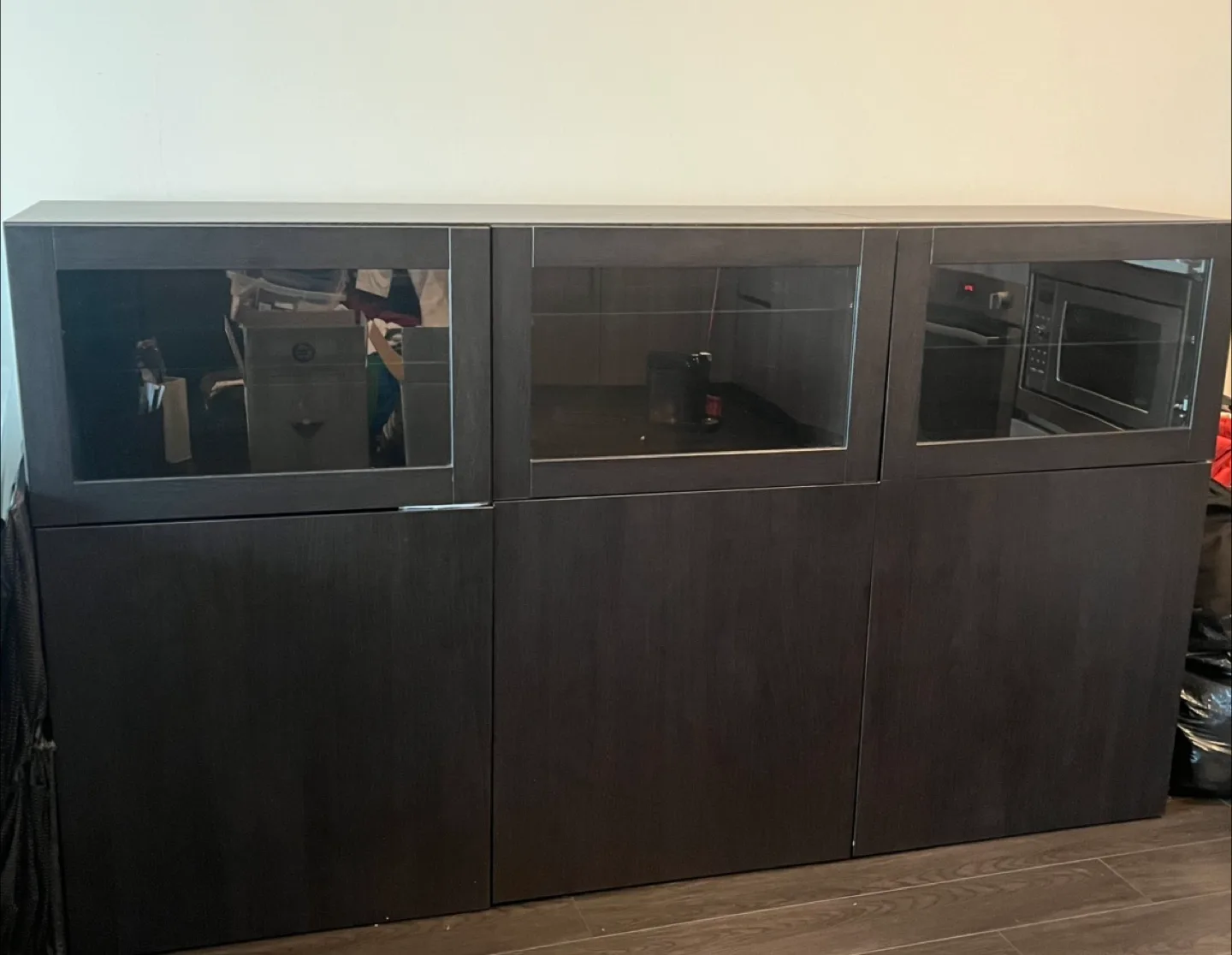 IKEA BESTÅ Storage Combination - Black-Brown thumbnail