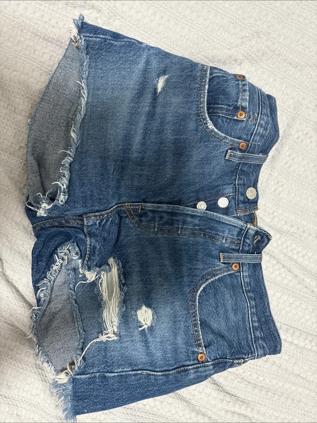 Levi's 501 Denim Shorts - Size small thumbnail
