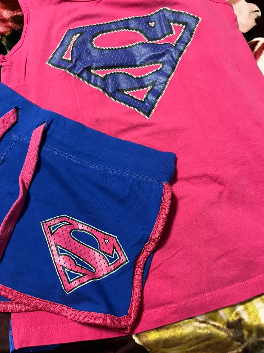 Supergirl cotton Tank Top & Shorts Set (Medium) image indicator(2)