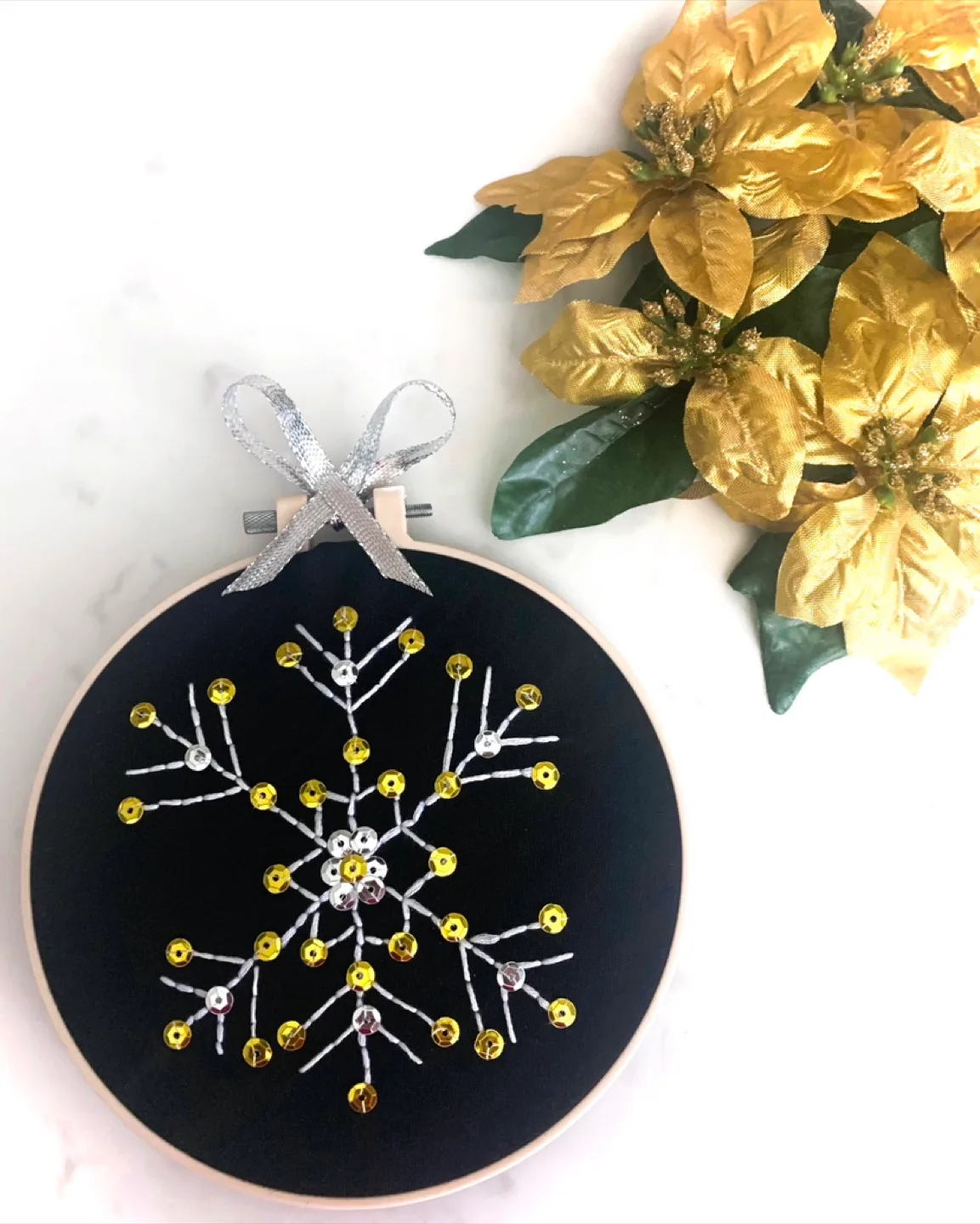 Handmade Embroidery Hoop Art image indicator(7)