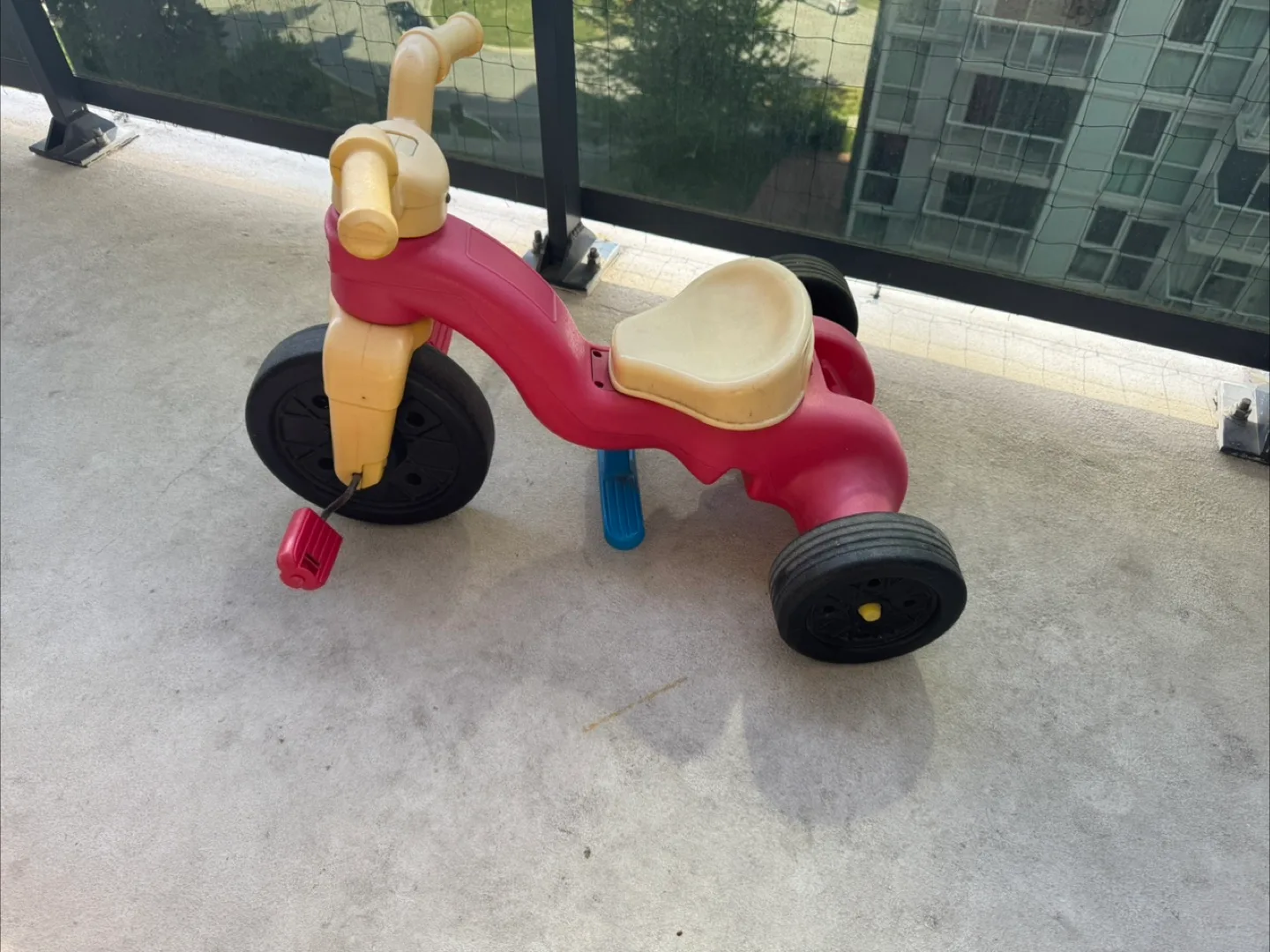 Kids Pink and Yellow Tricycle thumbnail