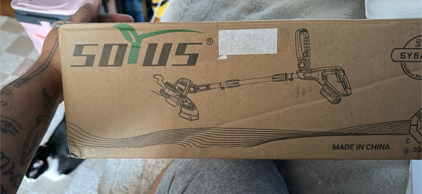 SOJUS 20V Cordless String Trimmer/Edger - Like New! thumbnail