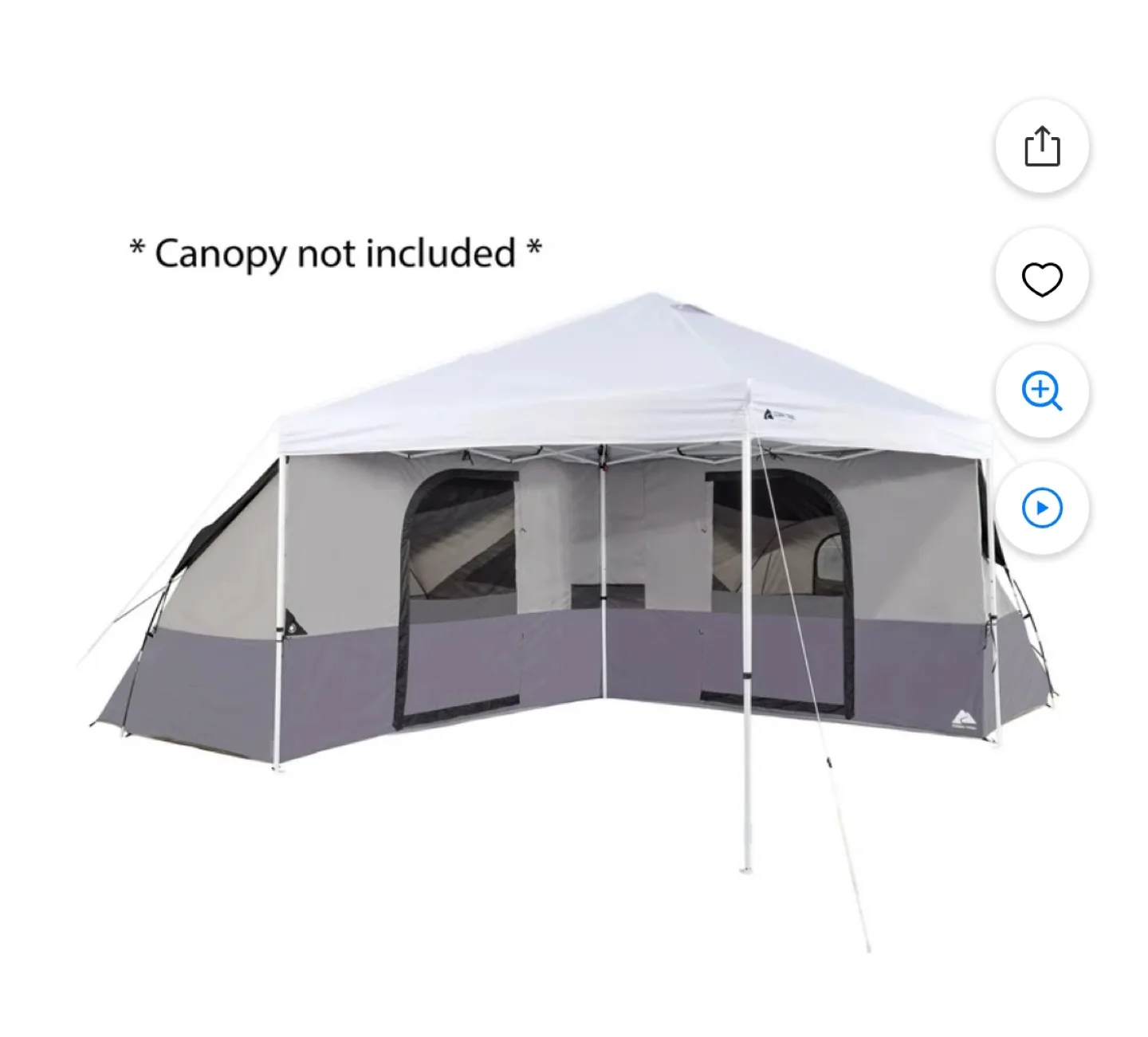 Ozark Trail 8-Person Connect camping Tent w/ Screen Porch thumbnail