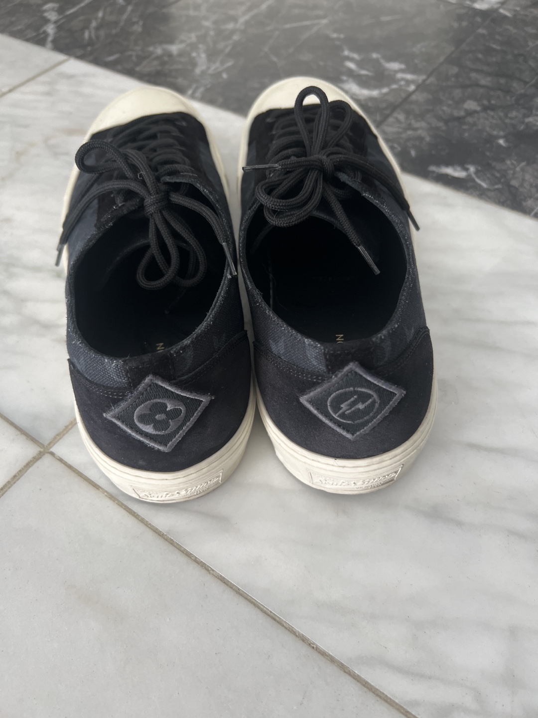 Louis Vuitton Black Suede Low Top Men’s Sneakers - photo 2