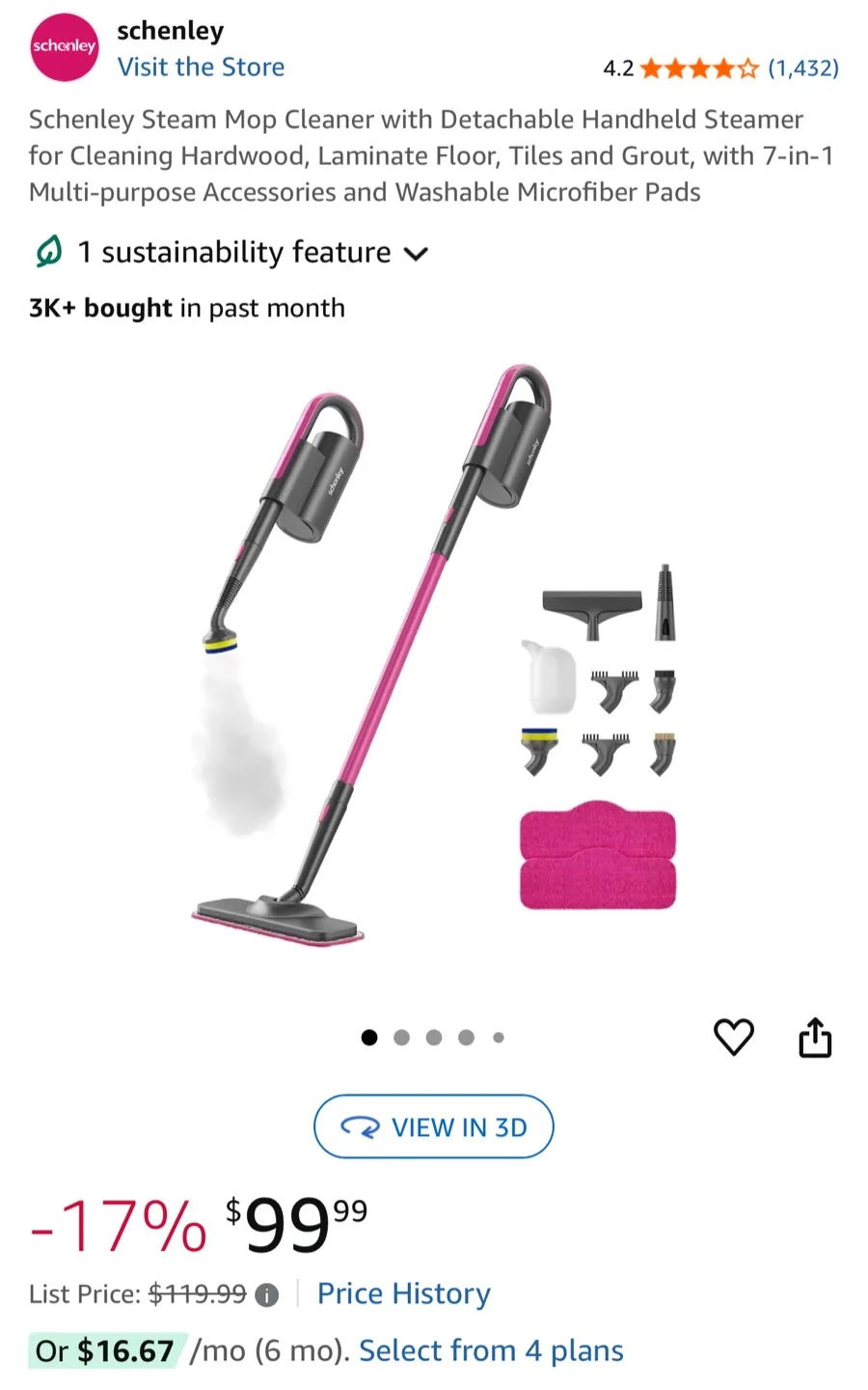 Schenley Steam Mop Cleaner thumbnail