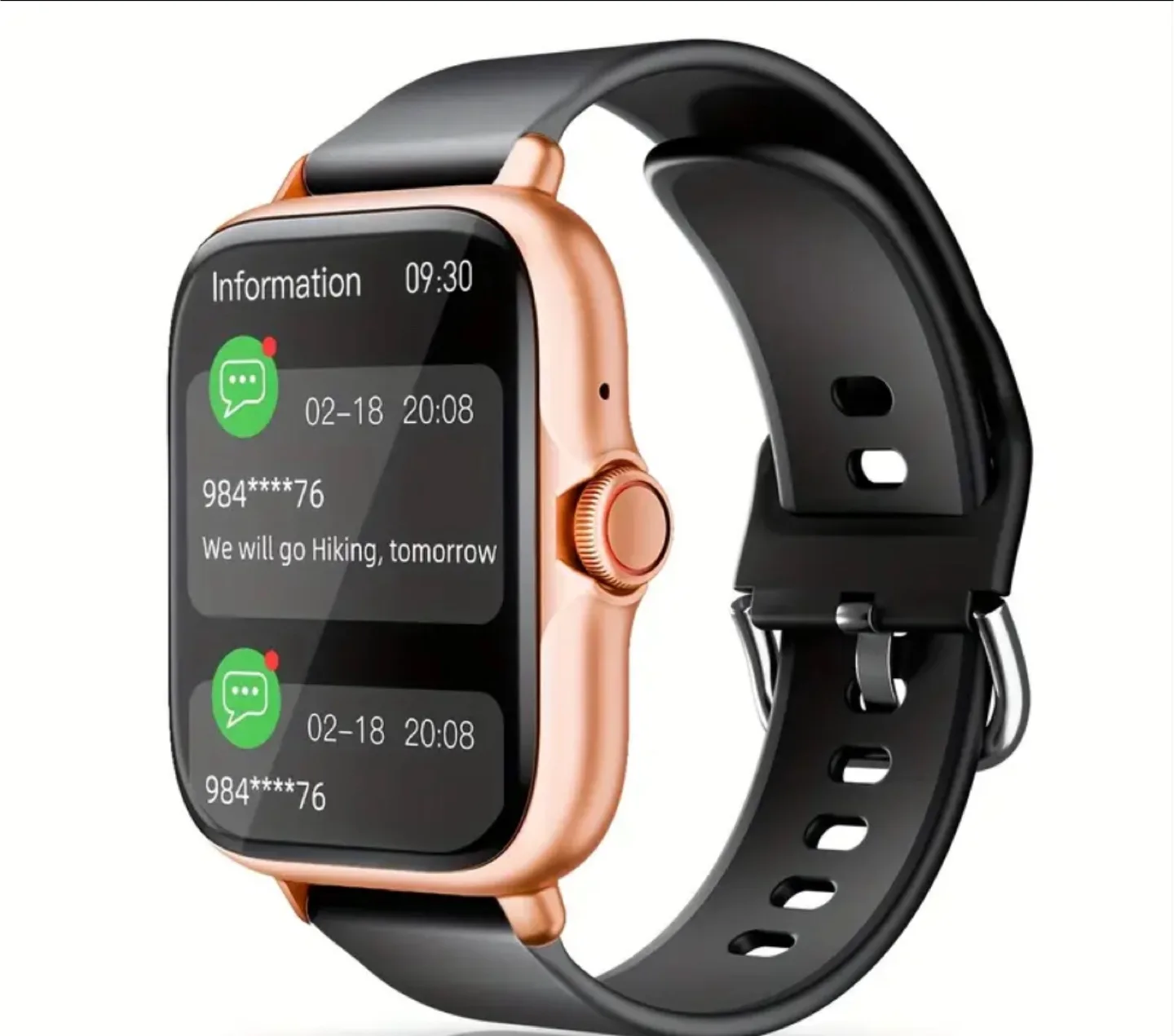 Smartwatch - Rose Gold & Black thumbnail