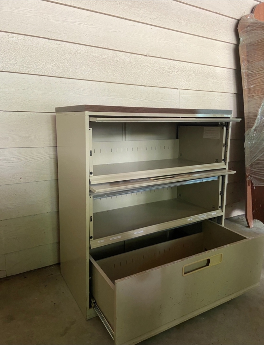 3-Drawer Filing Cabinet - Beige - photo 3