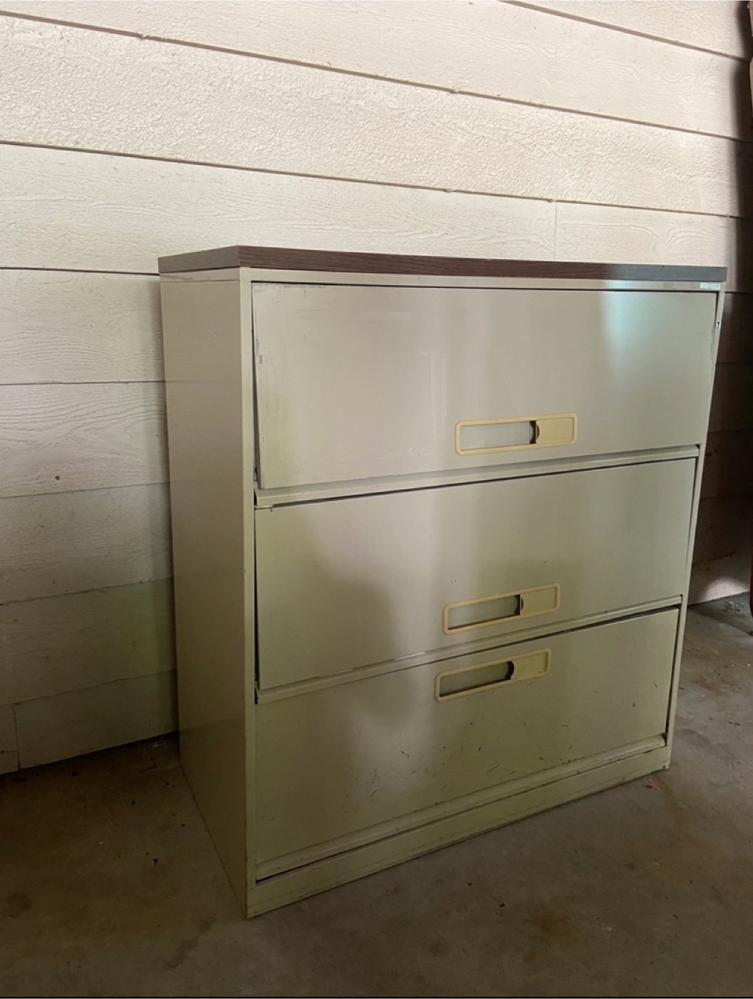 3-Drawer Filing Cabinet - Beige