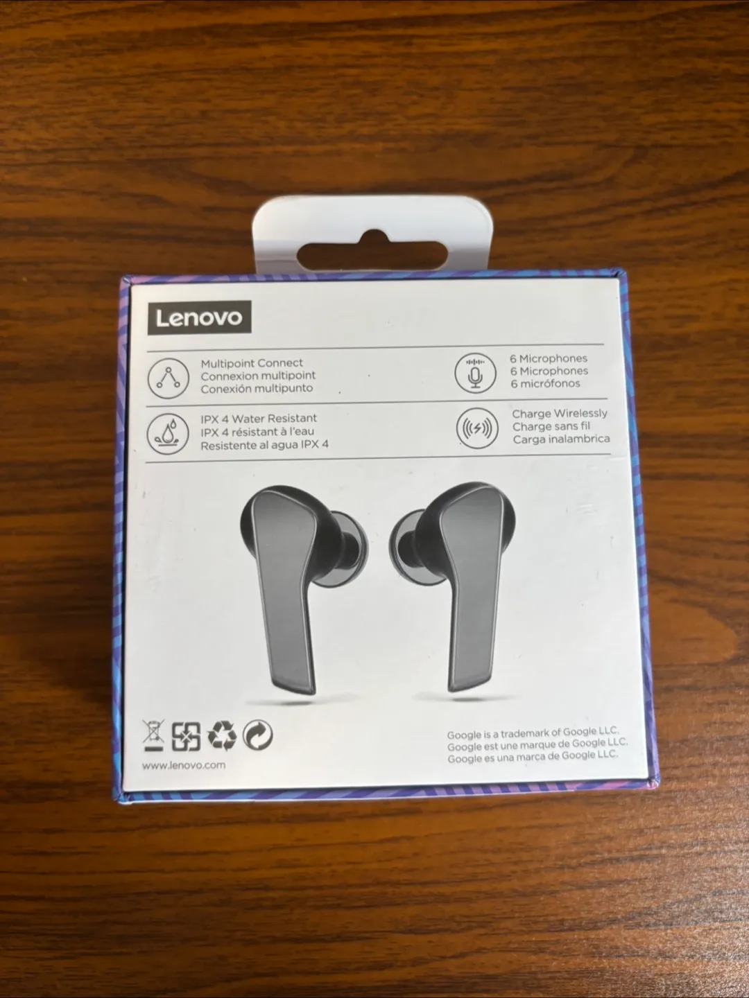 Lenovo Smart Active Noise Cancelling (ANC) Wireless Earbuds image indicator(5)