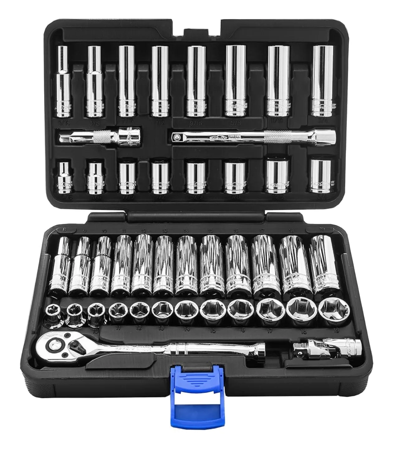 EPAuto Drive Socket 72-Tooth Pear Head Ratchet, 45 Pieces thumbnail