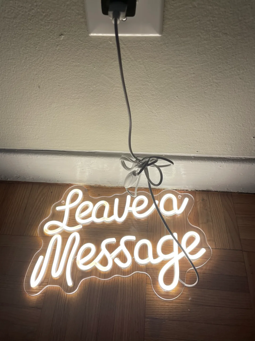 “Leave a Message” Neon Sign, LED thumbnail
