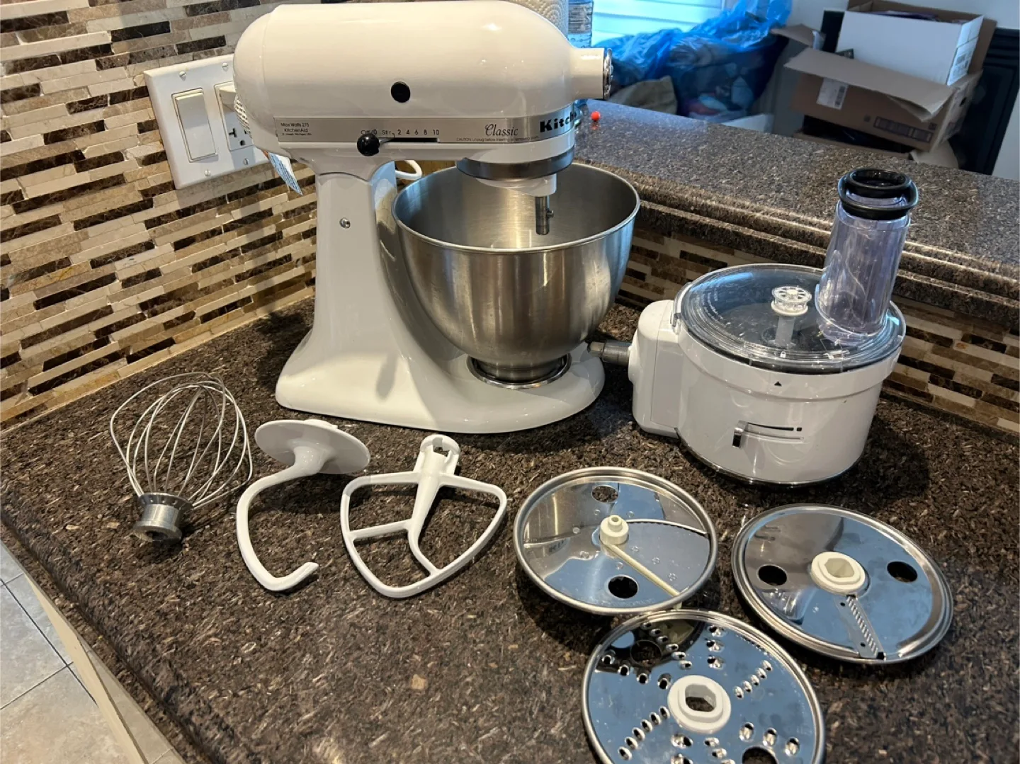 KitchenAid Classic Stand Mixer with Slicer Attachment thumbnail