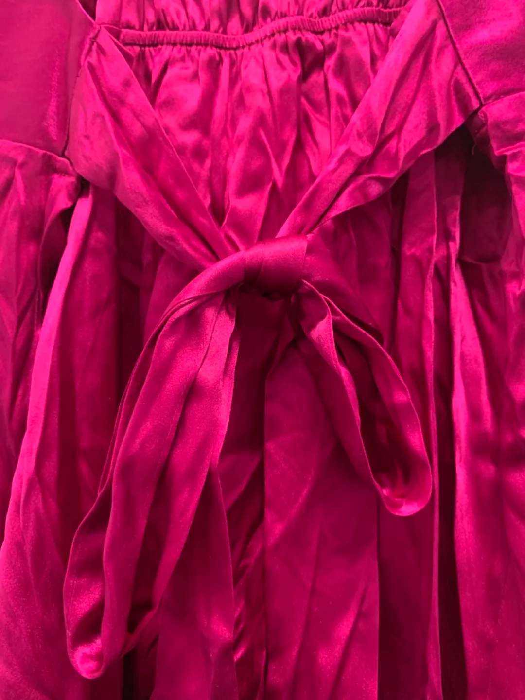 New with Tags size 10 Rebecca Taylor fuschia satin tunic image indicator(6)