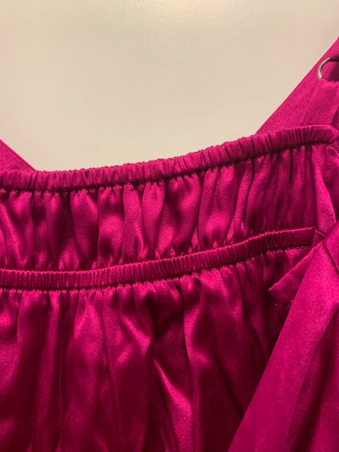 New with Tags size 10 Rebecca Taylor fuschia satin tunic image indicator(7)