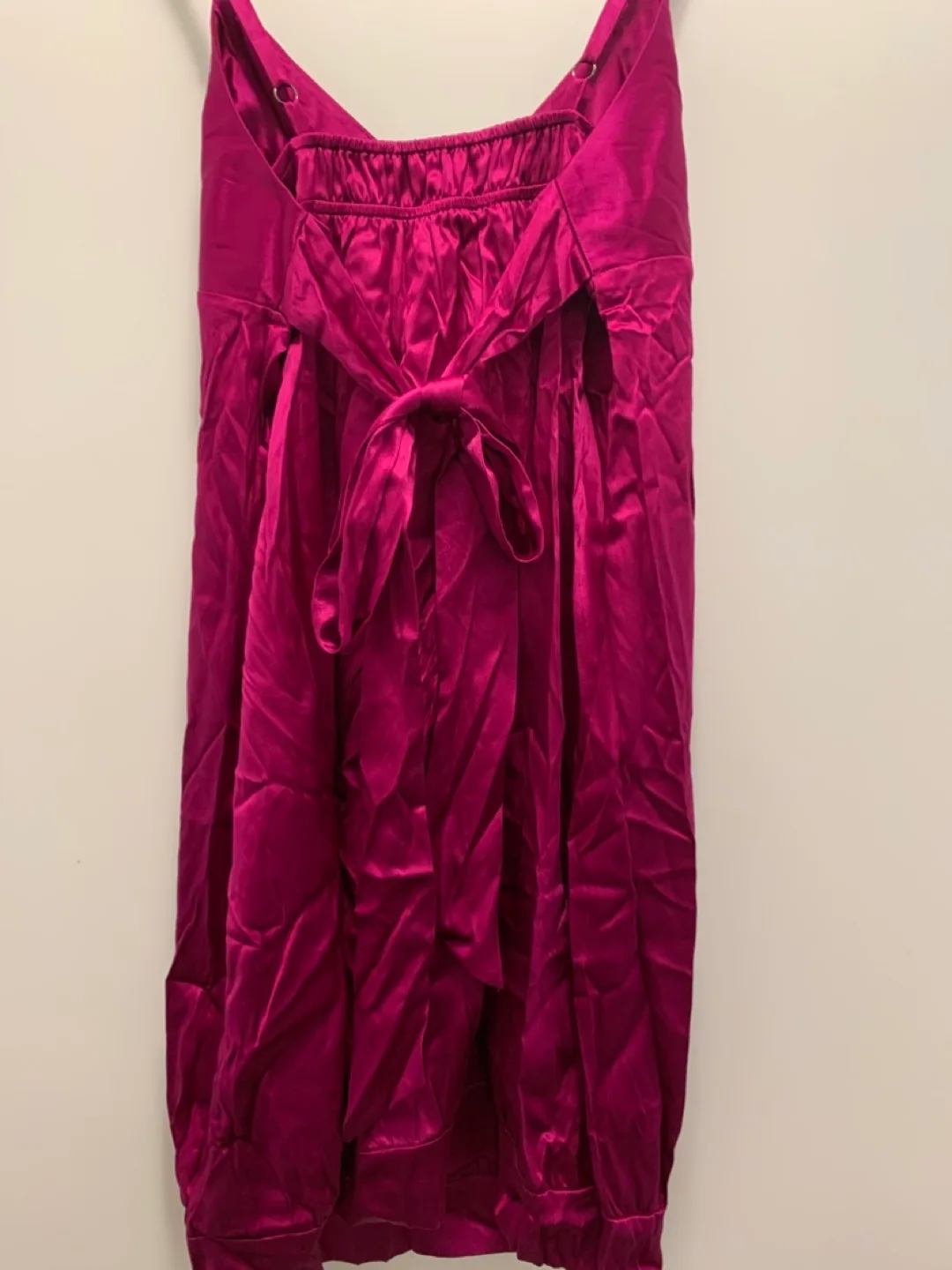 New with Tags size 10 Rebecca Taylor fuschia satin tunic image indicator(5)