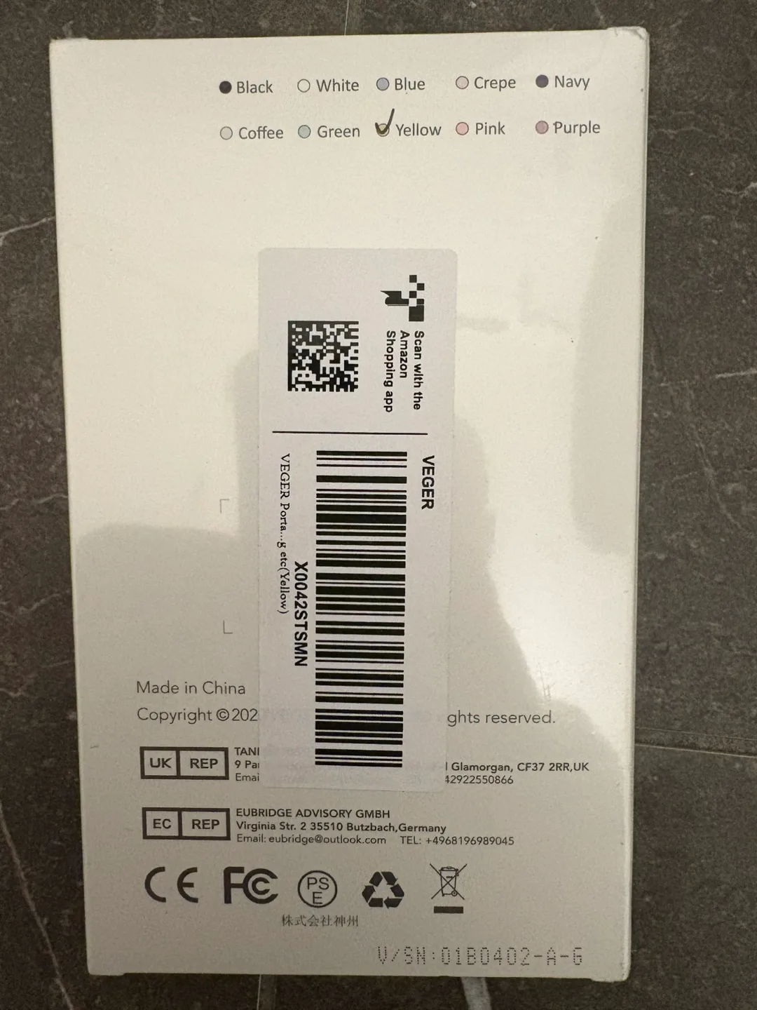 VEGER V1115 10000mAh Powerbank - Yellow image indicator(3)