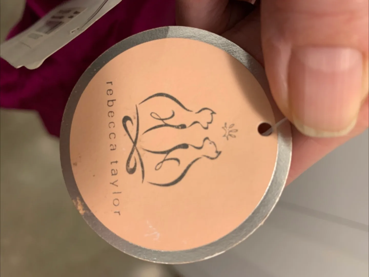 New with Tags size 10 Rebecca Taylor fuschia satin tunic image indicator(8)