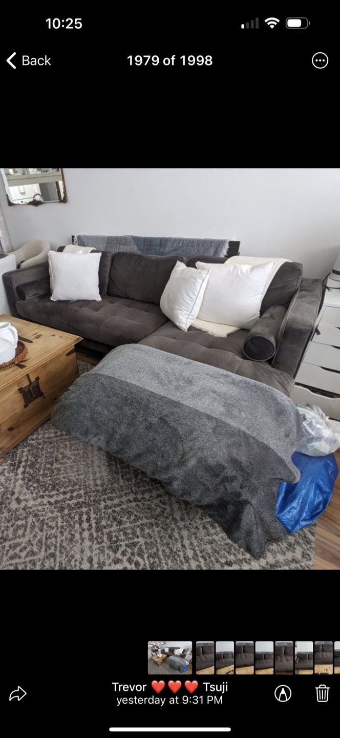 Grey Sectional Sofa - photo 3