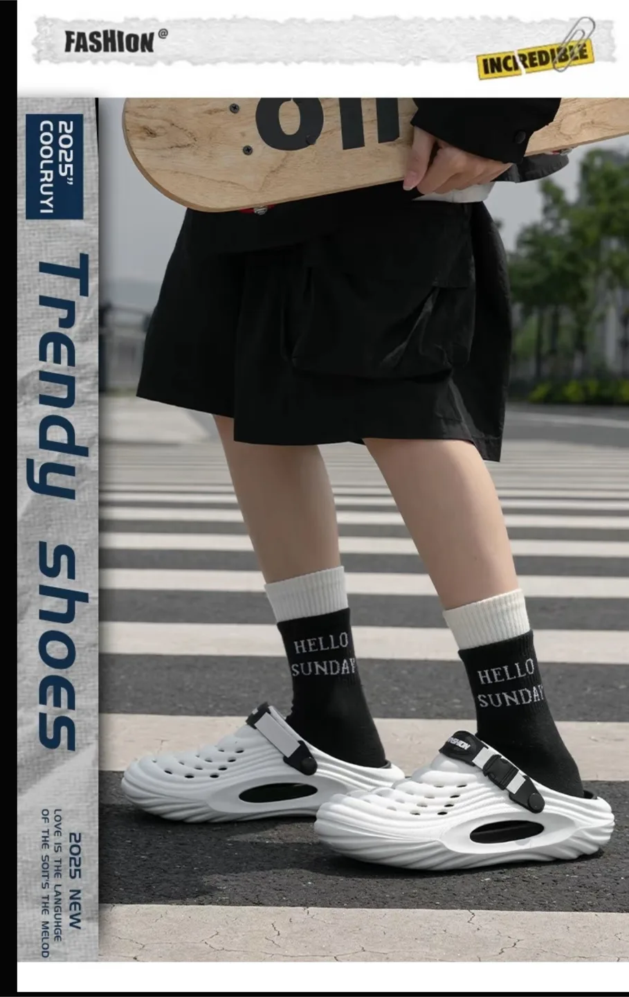 Men's Unique Hole Design Clogs Size EU 40-41 image indicator(3)