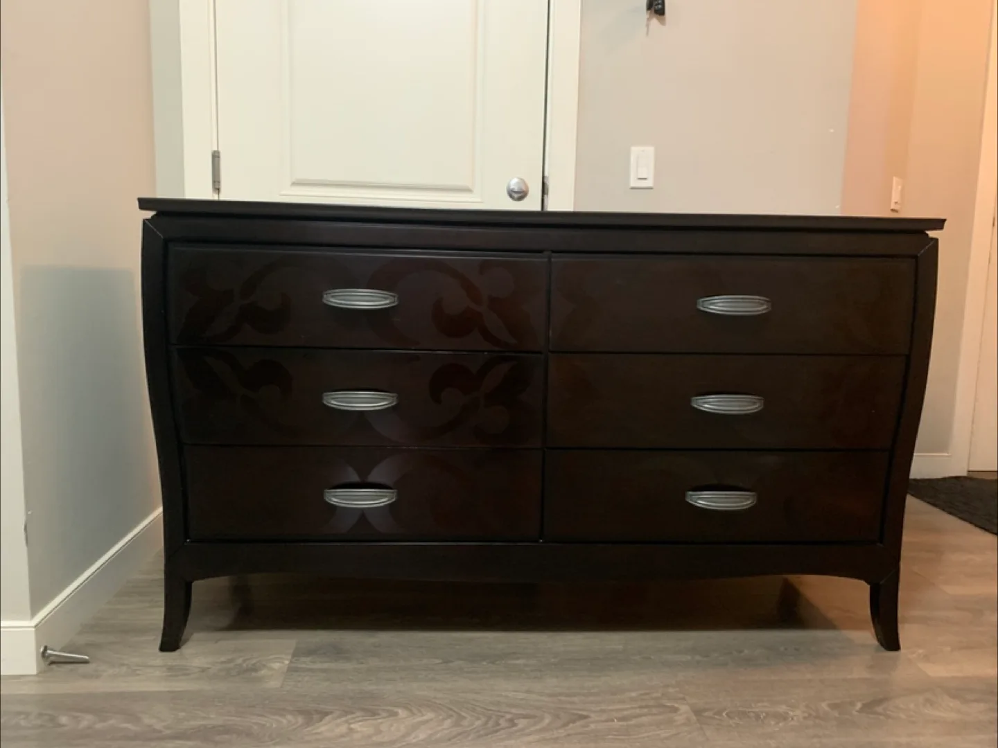 Dark Brown 6-Drawer Dresser thumbnail
