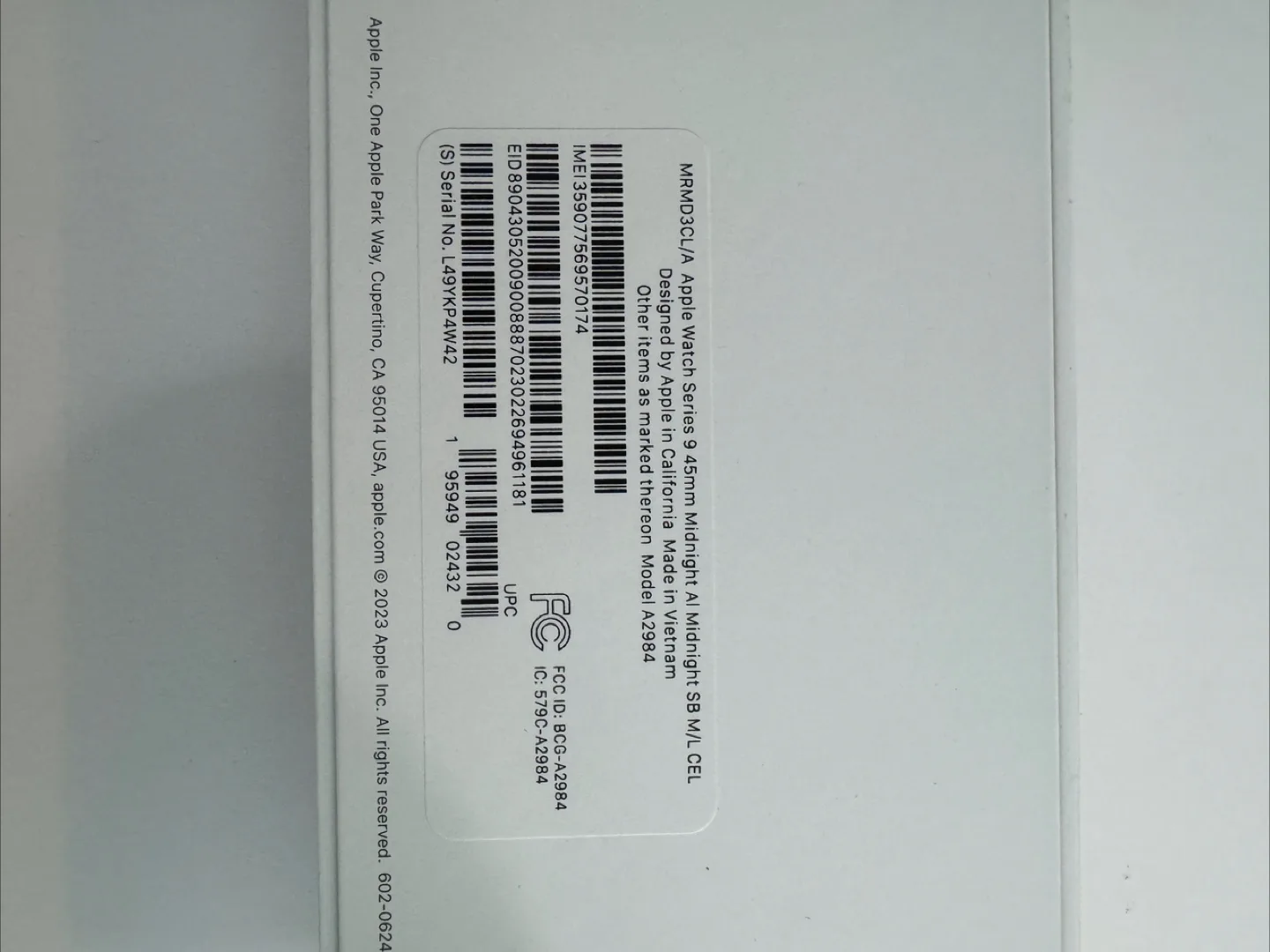 Apple Watch Series 9 45mm Midnight Aluminum Case - New image indicator(6)