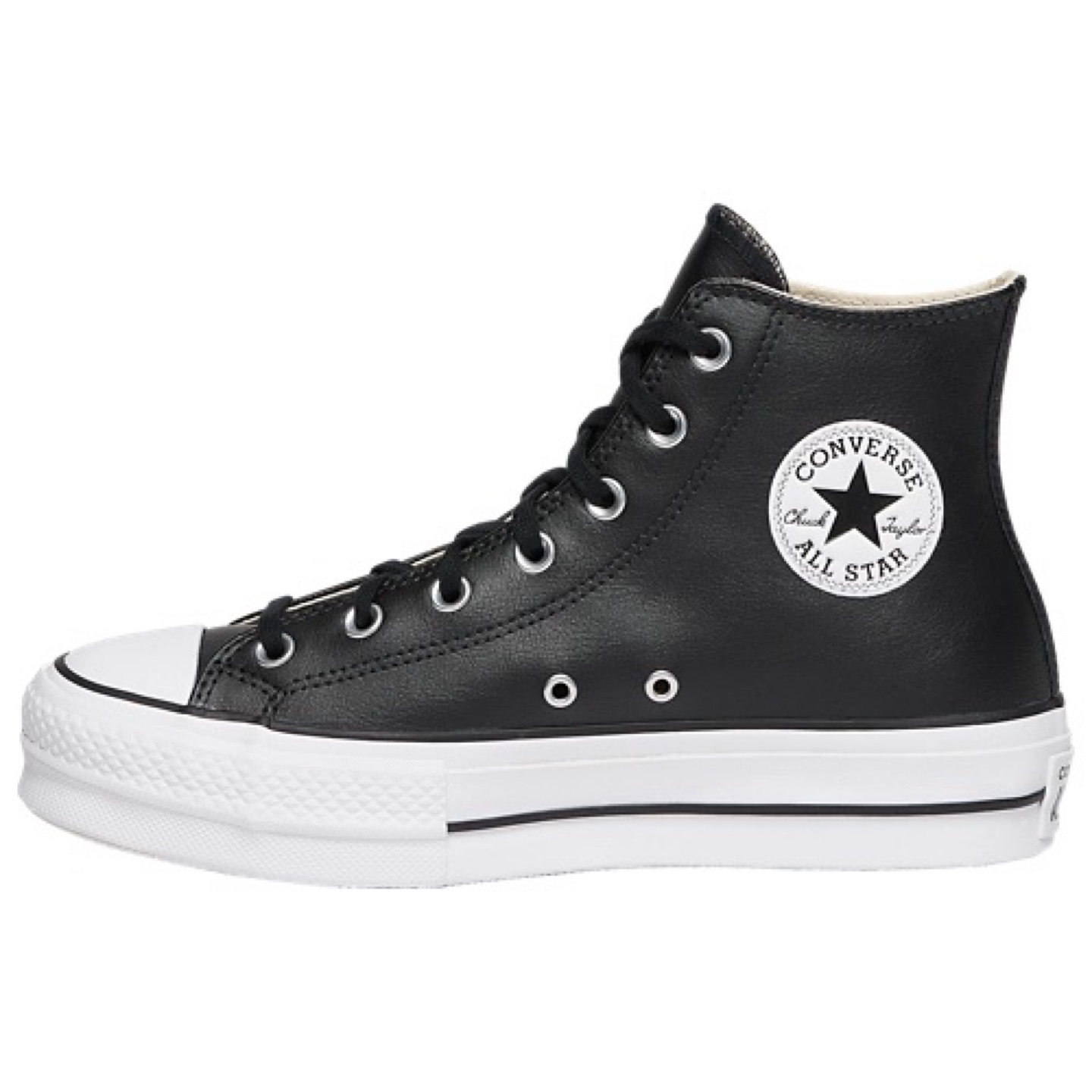 New Converse Chuck Taylor All Star Lift Hi Black Leather US 10