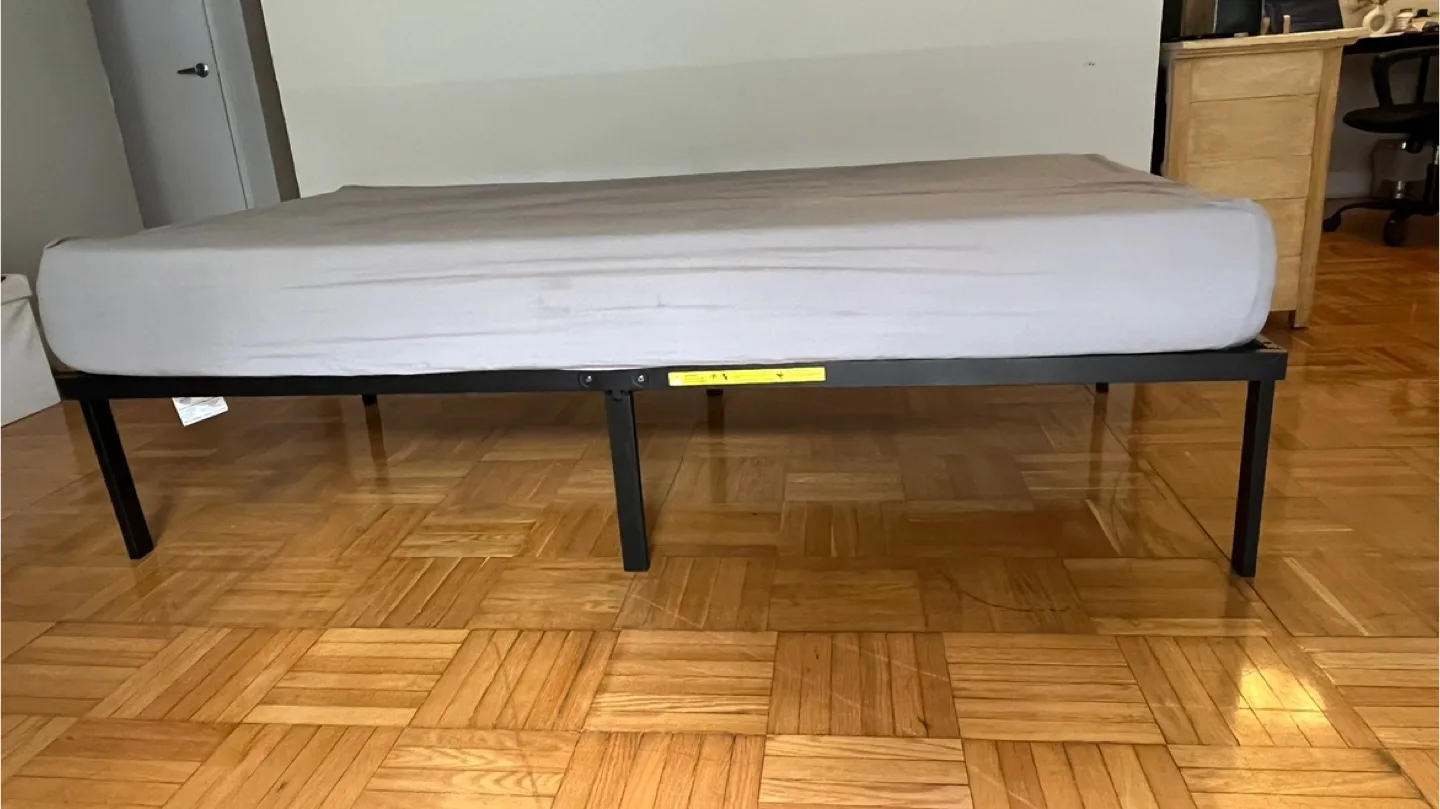 Moving Out Sale: Black Metal Bed Frame & Mattress image indicator(4)