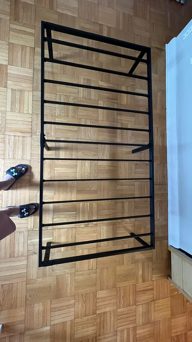 Moving Out Sale: Black Metal Bed Frame & Mattress image indicator(6)