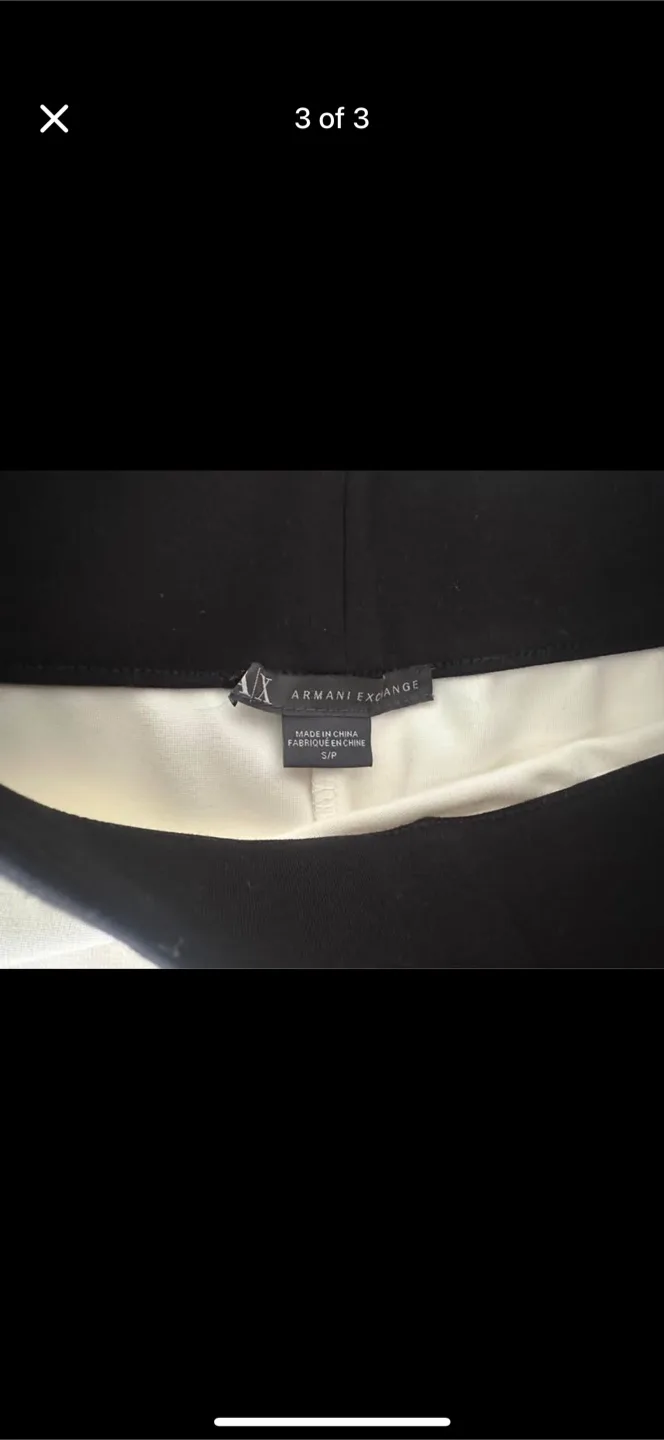 Armani Exchange Black & White Skirt - Size S image indicator(3)